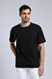 Aylex Erkek O Yaka T-Shirt Siyah