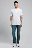 Twins Erkek Polo Yaka T-Shirt Beyaz