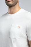 Vincent Erkek O Yaka T-Shirt Ekru