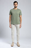 Vincent Erkek O Yaka T-Shirt Haki