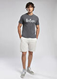 Lee Cooper Yuvarlak Yaka Antrasit Erkek T-Shirt 252 LCM 242019 NEW ANTRASİT