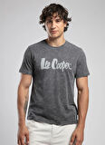 Lee Cooper Yuvarlak Yaka Antrasit Erkek T-Shirt 252 LCM 242019 NEW ANTRASİT