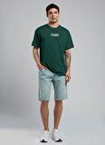Lee Cooper Yuvarlak Yaka Zümrüt Yeşili Erkek T-Shirt 252 LCM 242026 ANDREA ZÜMRÜT