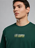 Lee Cooper Yuvarlak Yaka Zümrüt Yeşili Erkek T-Shirt 252 LCM 242026 ANDREA ZÜMRÜT