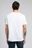 Desav Erkek O Yaka T-Shirt Beyaz