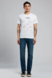 England Erkek O Yaka T-Shirt Beyaz