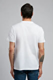 England Erkek O Yaka T-Shirt Beyaz
