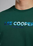 Lee Cooper Yuvarlak Yaka Zümrüt Yeşili Erkek T-Shirt 252 LCM 242039 EMBER ZÜMRÜT
