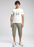 Lee Cooper Yuvarlak Yaka Ekru Erkek T-Shirt 252 LCM 242042 NELLI EKRU
