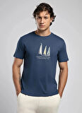 Lee Cooper Yuvarlak Yaka Açık Lacivert Erkek T-Shirt 252 LCM 242042 NELLI A.LACİVERT