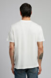 Capela Erkek O Yaka T-Shirt Ekru