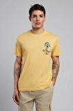Gavino Erkek O Yaka T-Shirt Safran