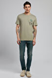Gavino Erkek O Yaka T-Shirt Haki