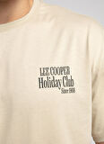 Lee Cooper Yuvarlak Yaka Bej Erkek T-Shirt 252 LCM 242058 MARCIA BEJ