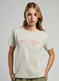 Lee Cooper Bisiklet Yaka Baskılı Taş Kadın T-Shirt 252 LCF 242008 LEICESTER TAŞ