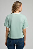 Emilia Kadın O Yaka T-Shirt Mint