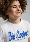Lee Cooper Baskılı Beyaz Erkek Çocuk T-Shirt 252 LCB 242002