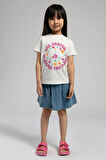 Imelda Kız Çocuk T-Shirt Ekru