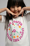 Imelda Kız Çocuk T-Shirt Ekru