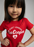 Lee Cooper Baskılı Kırmızı Kız Çocuk T-Shirt 252 LCG 242006