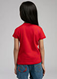 Lee Cooper Baskılı Kırmızı Kız Çocuk T-Shirt 252 LCG 242006