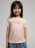 Lee Cooper Baskılı Pudra Kız Çocuk T-Shirt 252 LCG 242007