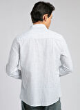 Lee Cooper Slim Fit Mavi Erkek Gömlek 252 LCM 241007 ONESA BEYAZ-MAVİ