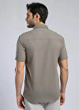 Lee Cooper Regular Fit Haki Erkek Gömlek 252 LCM 241018 DESOLA HAKİ