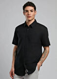 Lee Cooper Regular Fit Siyah Erkek Gömlek 252 LCM 241018 DESOLA SİYAH