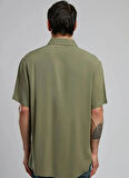 Lee Cooper Regular Fit Haki Erkek Gömlek 252 LCM 241019 BASICES HAKİ