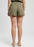 Lee Cooper Standart Bel Rahat Haki Kadın Şort 252 LCF 221007 SARINA HAKİ