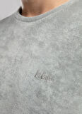 Lee Cooper Yuvarlak Yaka Gri Erkek T-Shirt 252 LCM 242008 NAUL GRİ