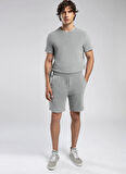 Lee Cooper Regular Fit Gri Erkek Şort 252 LCM 221019 NAUTSA GRİ