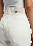 Lee Cooper Yüksek Bel Düz Paça Straight Kadın Denim Pantolon 252 LCF 121003 CLARA WHITE JEAN