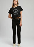 Lee Cooper Yüksek Bel Düz Paça Straight Kadın Denim Pantolon 252 LCF 121006 SUSIE SANBOURNE BLA