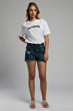Holly 1 Kadın Jean Şort Denim