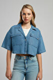 Loren 2 Kadın Jean Ceket Denim