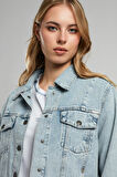Valery Kadın Jean Ceket Denim