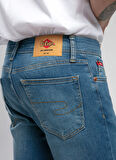 Lee Cooper Normal Bel Slim Straight Erkek Denim Pantolon 252 LCM 121020 JAGGER CARMEN BLUE