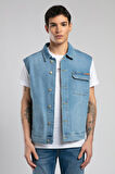 Over Vest Erkek Jean Yelek
