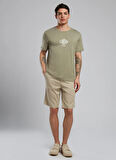 Lee Cooper Slim Tapered Haki Erkek Şort 252 LCM 221017 LONE HAKİ