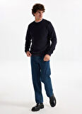 Lee Cooper Yuvarlak Yaka Lacivert Erkek Sweatshırt 261 LCM 241063 NEWDWADE LACİVERT