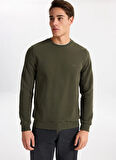 Lee Cooper Yuvarlak Yaka Açık Haki Erkek Sweatshırt 261 LCM 241063 NEWDWADE A. HAKİ