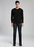 Lee Cooper Yuvarlak Yaka Regular Fit Siyah Erkek Kazak 261 LCM 241018 DUANE SİYAH