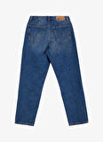 Lee Cooper Yüksek Bel Dar Paça Mom Fit Mavi Kadın Denim Pantolon 261 LCF 121006 MARLYN LIMPO BLUE