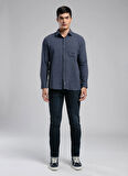Lee Cooper Normal Bel Slim Straight Mavi Erkek Denim Pantolon 261 LCM 121017 JAGGER KAI ISL BLACK