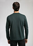 Lee Cooper Yuvarlak Yaka Zümrüt Yeşili Erkek Sweatshırt 261 LCM 241030 JORDY ZÜMRÜT