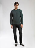 Lee Cooper Yuvarlak Yaka Zümrüt Yeşili Erkek Sweatshırt 261 LCM 241030 JORDY ZÜMRÜT