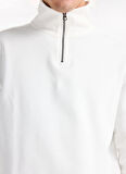 Lee Cooper Dik Yaka Ekru Erkek Sweatshırt 261 LCM 241039 DESONA EKRU