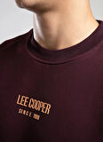 Lee Cooper Yuvarlak Yaka Mürdüm Erkek Sweatshırt 261 LCM 241040 FROSE MÜRDÜM